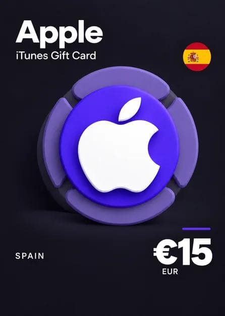 APPLE ITUNES GIFT CARD 15 EUR ITUNES KEY SPAIN