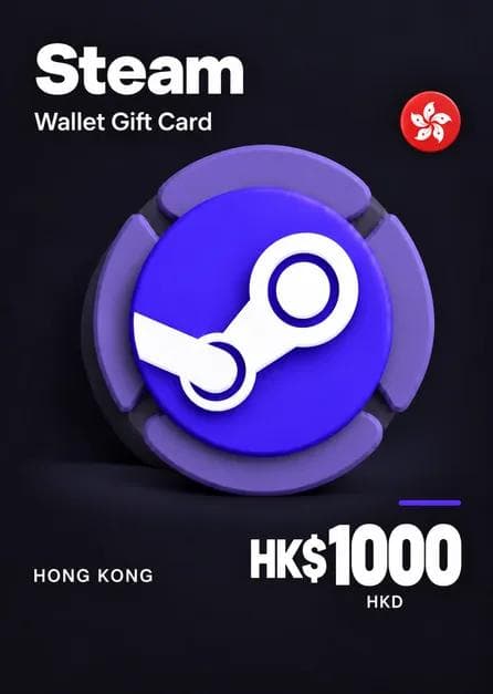 Steam Wallet Gift Card 1000 HKD Steam Key HONG KONG