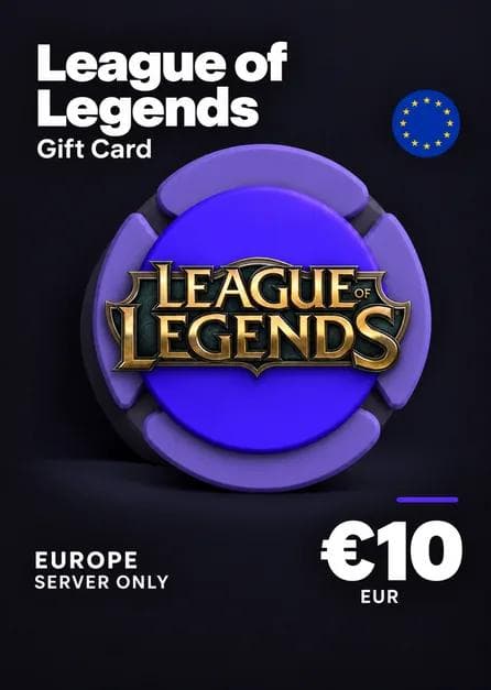 League of Legends Gift Card 10€ - Riot Key - EUROPE Server Only