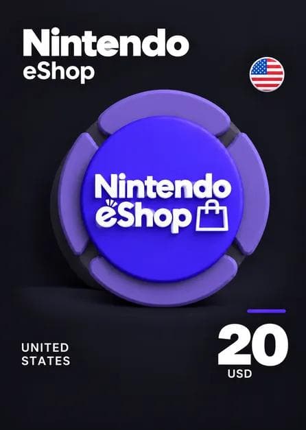 Nintendo eShop Card 20 USD Key USA