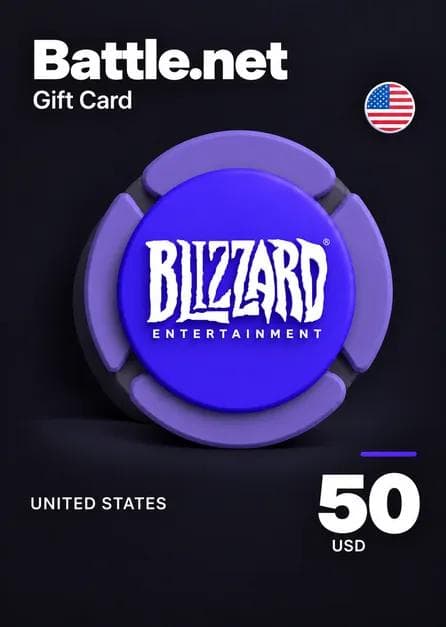 Battle.net Gift Card 50 USD Blizzard Key United States