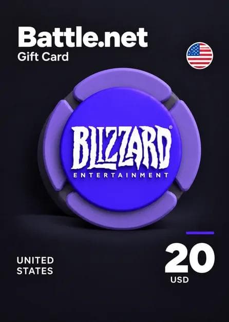 Battle.net Gift Card 20 USD Blizzard Key United States
