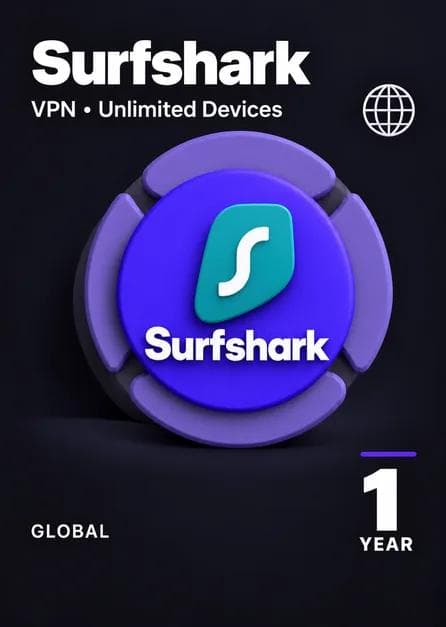 Surfshark VPN Unlimited Devices 1 Year Key GLOBAL