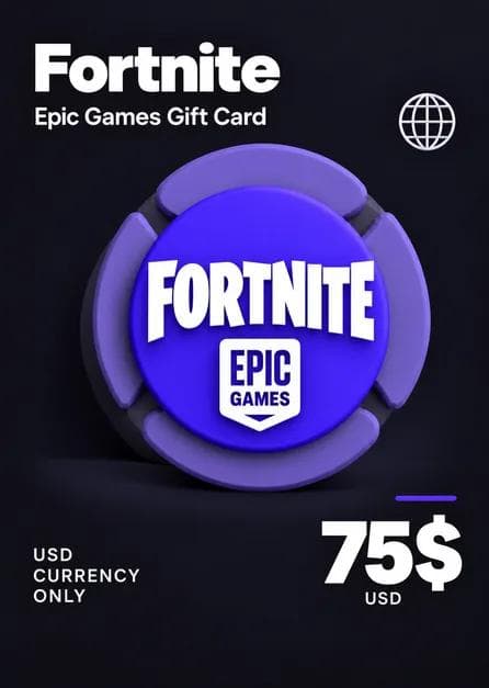 (EPIC GAMES) Fortnite Gift Card 75 USD Key USD-CURRENCY