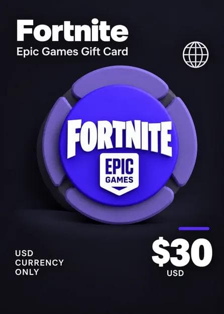 (EPIC GAMES) Fortnite Gift Card 30 USD Key USD-CURRENCY