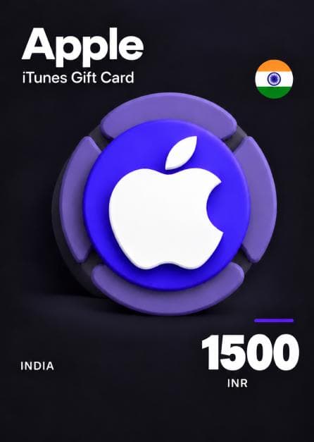 APPLE ITUNES GIFT CARD 1500 INR ITUNES KEY INDIA