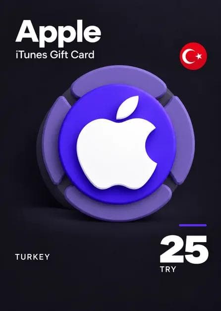 APPLE ITUNES GIFT CARD 25 TRY ITUNES KEY TURKEY