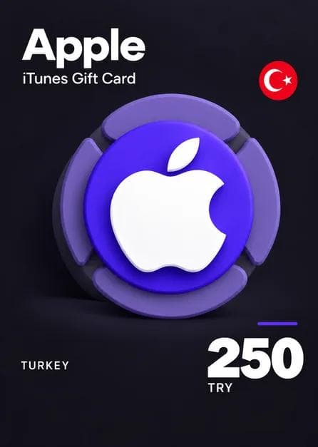 APPLE ITUNES GIFT CARD 250 TRY ITUNES KEY TURKEY