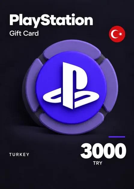 PlayStation Network Card 3000 TRY (TR) PSN Key TURKEY