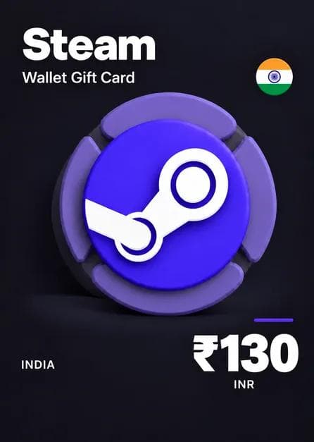 Steam Wallet Gift Card 130 INR Steam Key INDIA