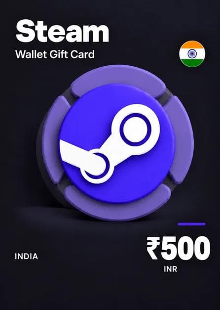 Steam Wallet Gift Card 500 INR Steam Key INDIA