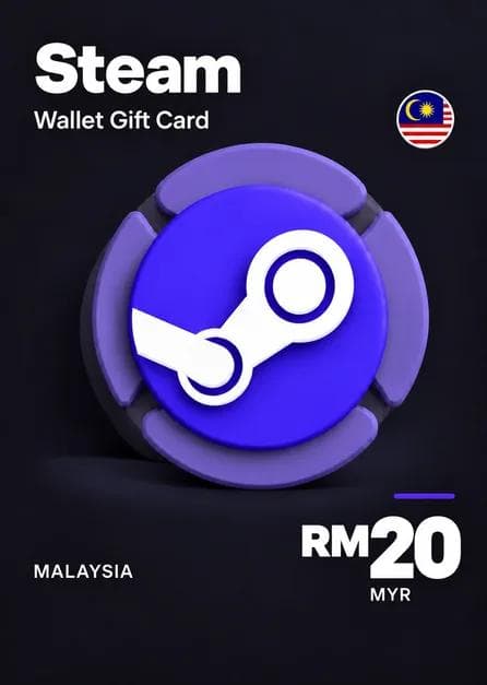 Steam Wallet Gift Card 20 MYR Steam Key MALAYSIA