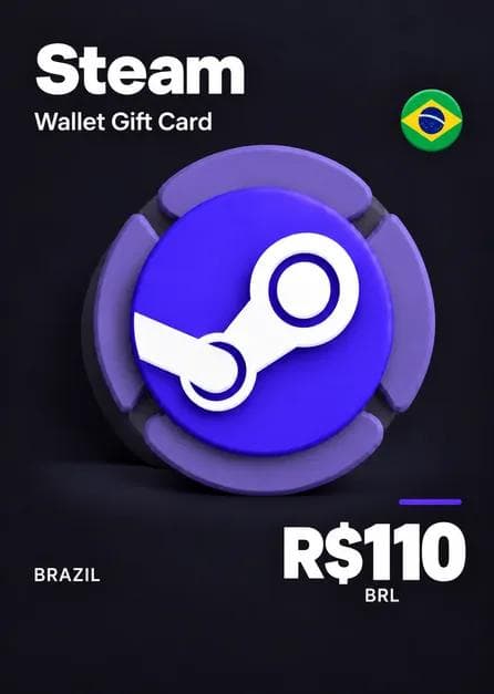 Steam Wallet Gift Card 110 BRL Steam Key Brazil