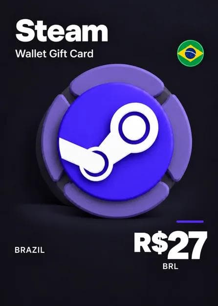 Steam Wallet Gift Card 27 BRL Steam Key Brazil