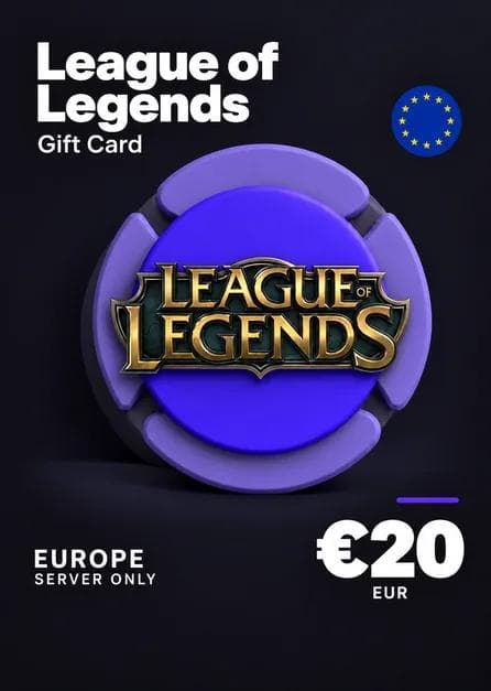 League of Legends Gift Card 20€ - Riot Key - EUROPE Server Only