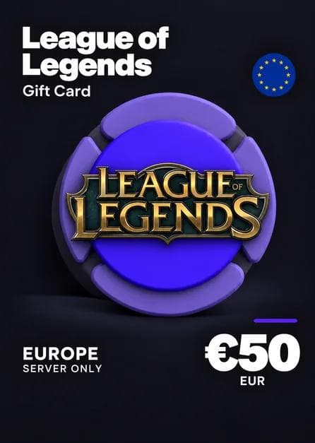 League of Legends Gift Card 50€ - Riot Key - EUROPE Server Only
