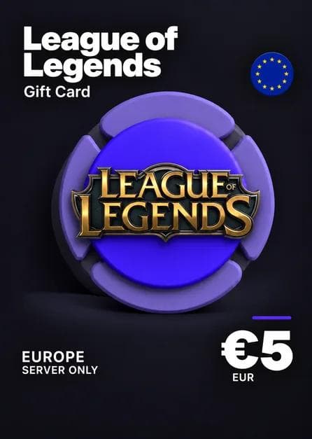 League of Legends Gift Card 5€ - Riot Key - EUROPE Server Only