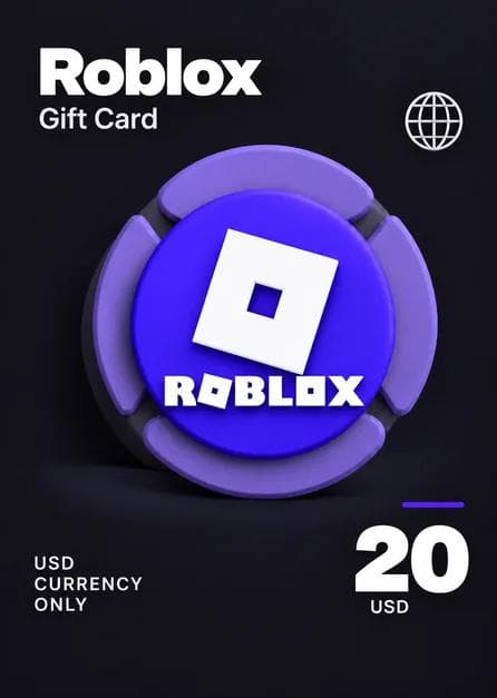Roblox Card 20 USD Robux Key USD CURRENCY
